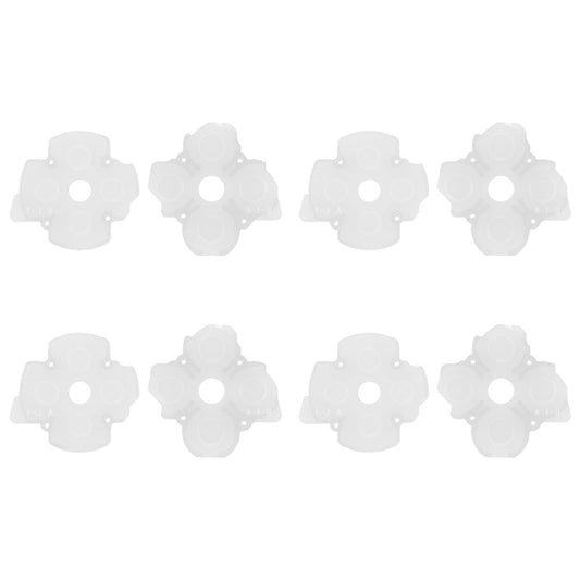 eXtremeRate 8 pcs Replacement Silicone Rubber ABXY & Dpad Button Pads for eXtremeRate Face Clicky Kit Compatible with PS5 Edge Controller eXtremeRate