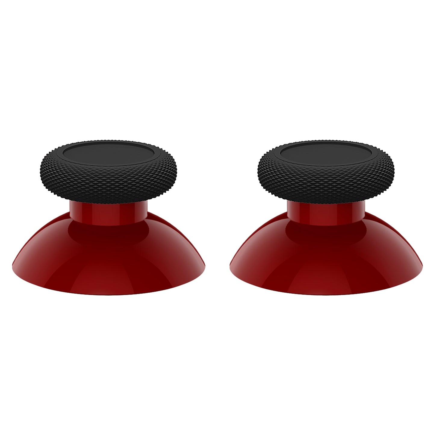 eXtremeRate Retail Carmine Red & Black Replacement Thumbsticks for Xbox Series X/S Controller & Xbox One Standard Controller & Xbox One X/S & Xbox One Elite Controller - JX3431