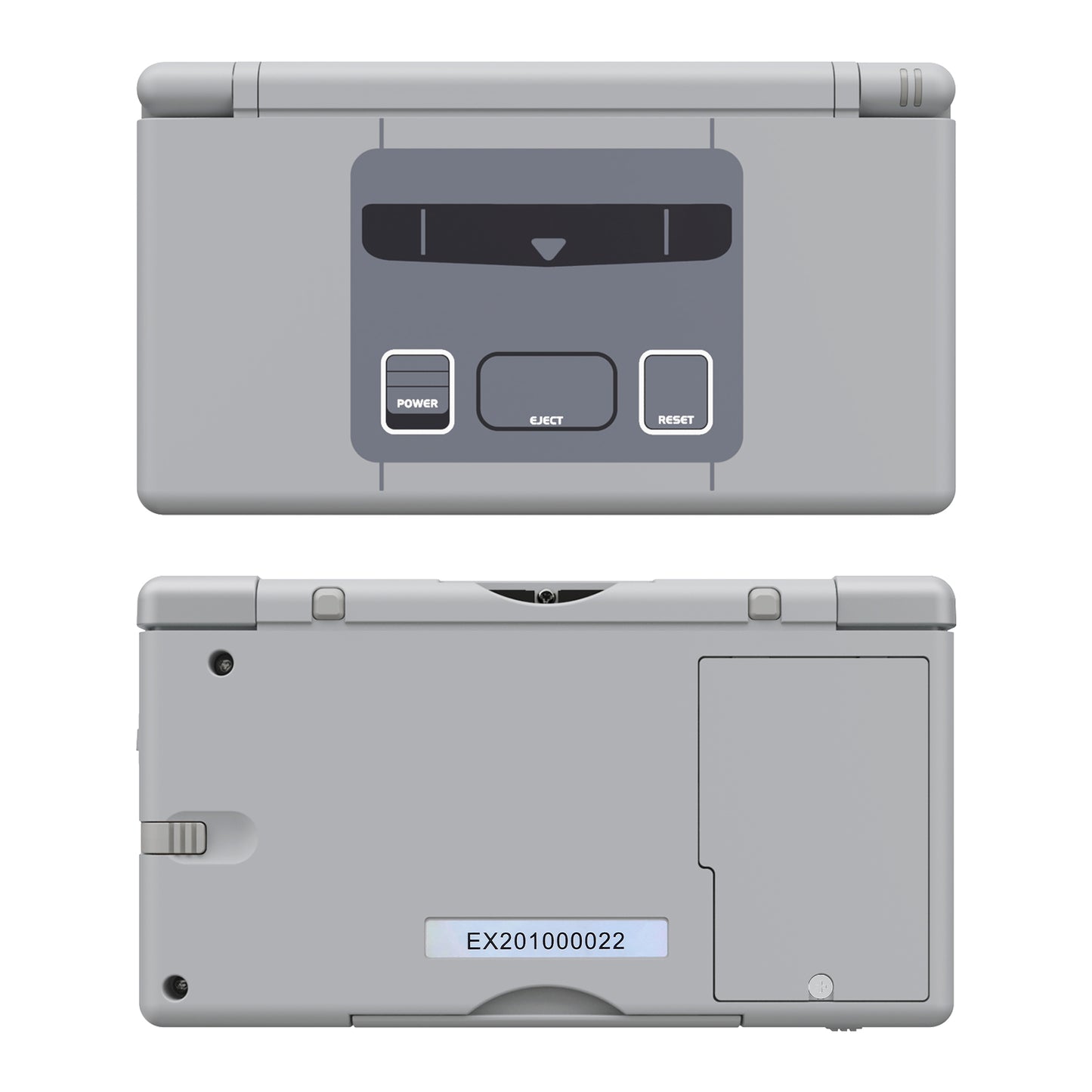eXtremeRate Replacement Full Housing Shell & Buttons with Screen Lens for Nintendo DS Lite NDSL - SFC SNES Classic EU Style