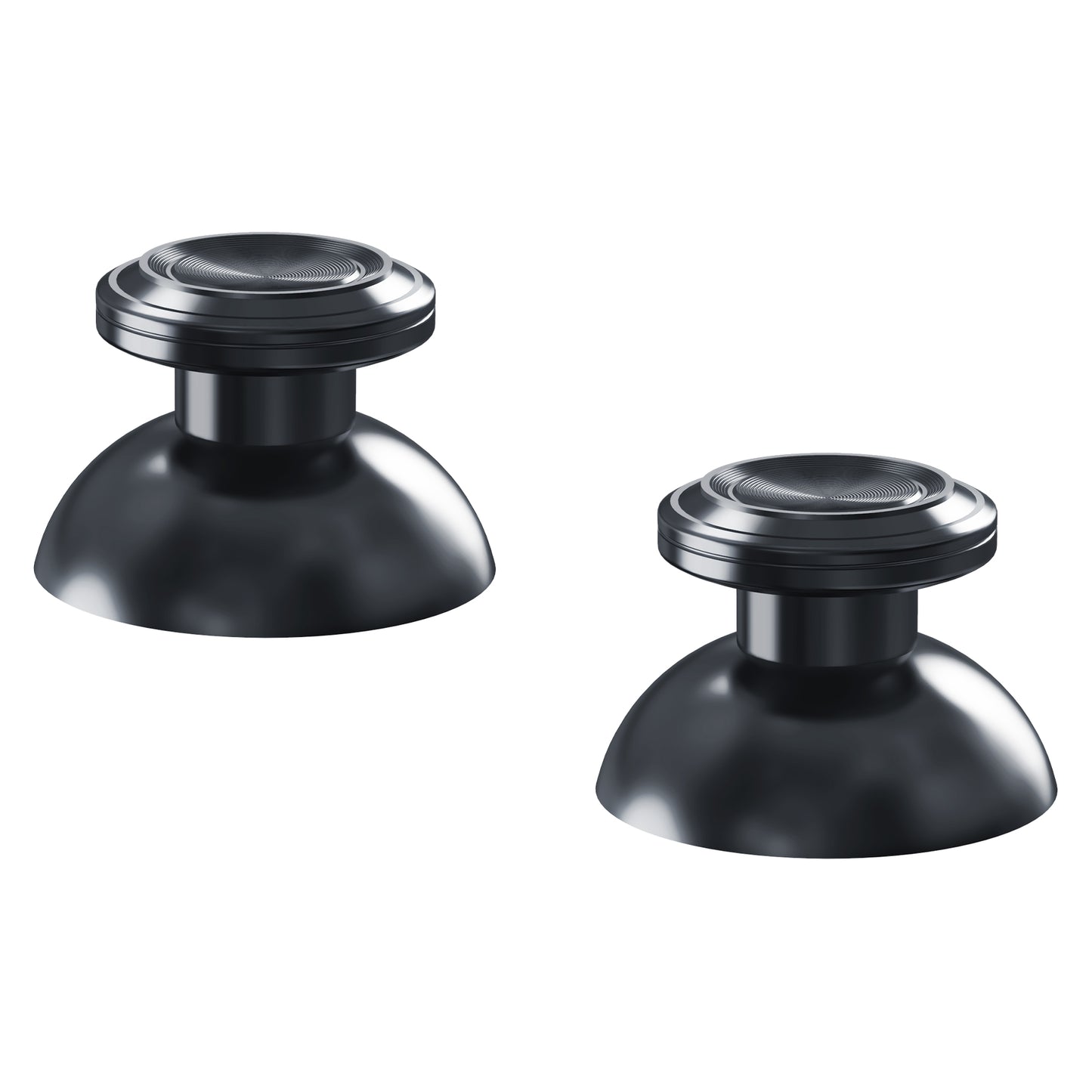 eXtremeRate Replacement Aluminum Metal Thumbsticks Compatible with PS5 & PS4 Controller - Dark Gray