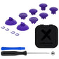 eXtremeRate EDGE Sticks Replacement Interchangeable Thumbsticks for PS5 & PS4 All Model Controllers - Purple