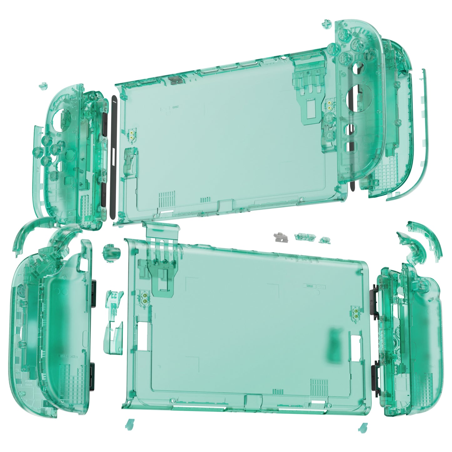 eXtremeRate DIY Replacement Full Set Shells with Buttons for Nintendo Switch 2 - Deluxe Version - Emerald Green