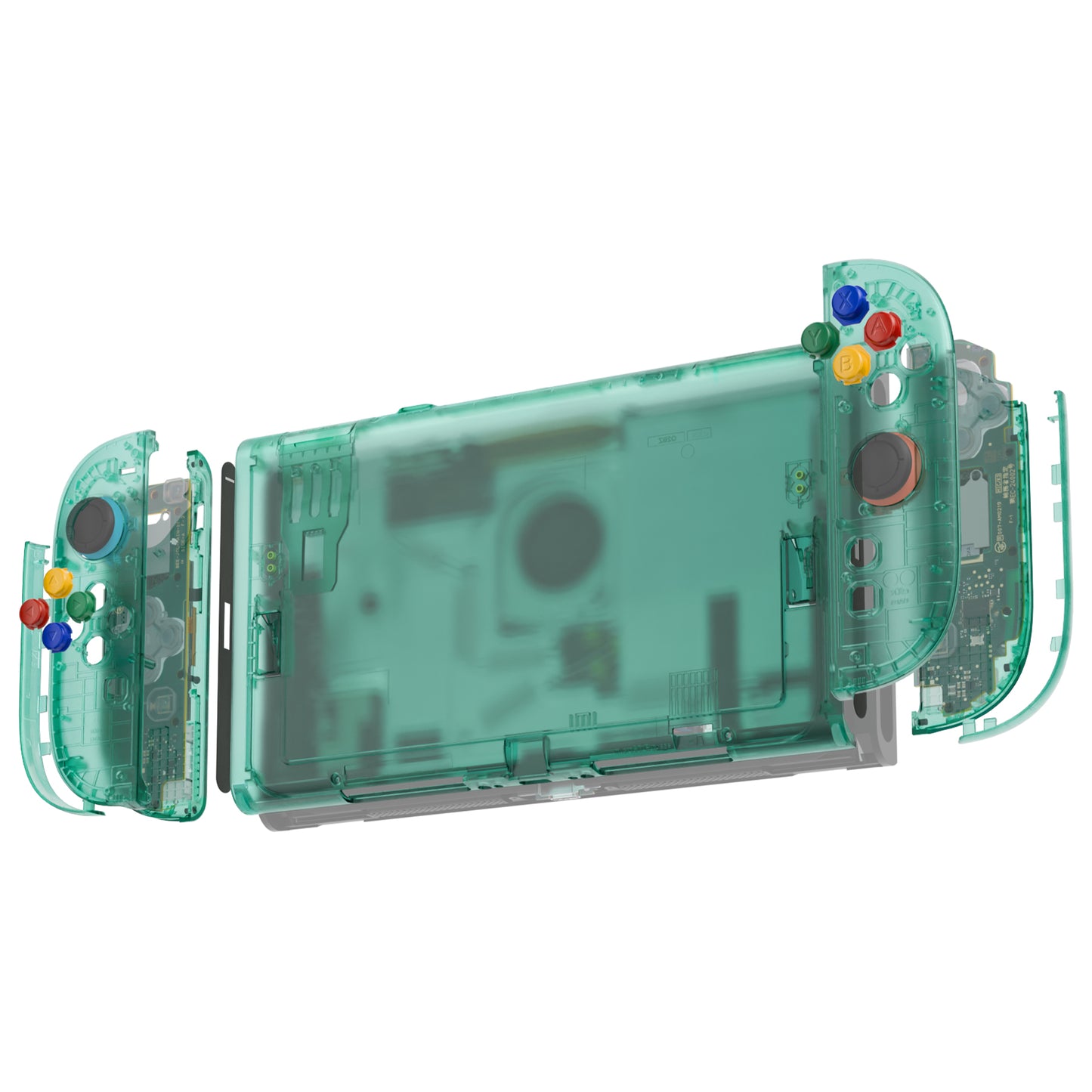 eXtremeRate DIY Replacement Full Set Shells with Buttons for Nintendo Switch 2 - Essence Version - Emerald Green