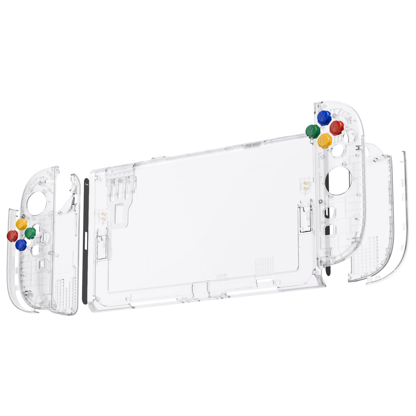 eXtremeRate DIY Replacement Full Set Shells with Buttons for Nintendo Switch 2 - Essence Version - Clear