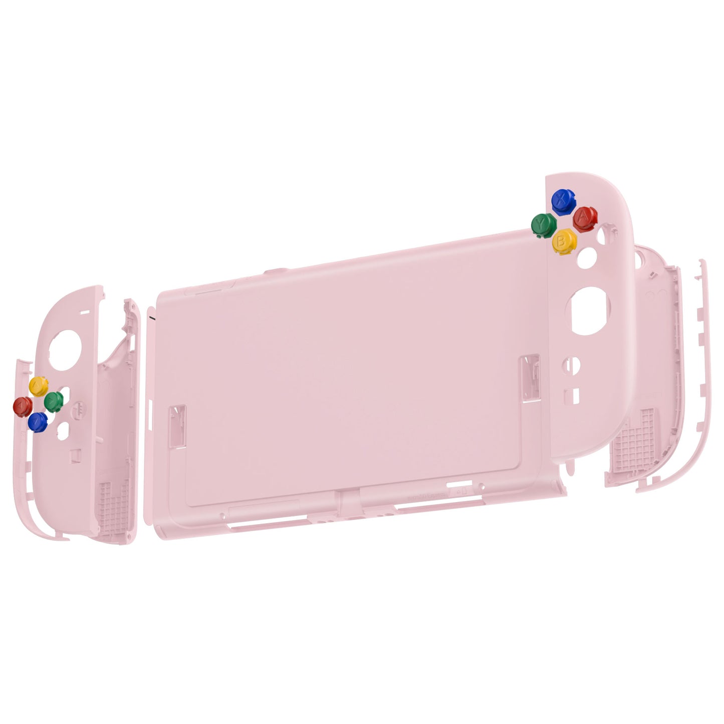 eXtremeRate DIY Replacement Full Set Shells with Buttons for Nintendo Switch 2 - Essence Version - Cherry Blossoms Pink