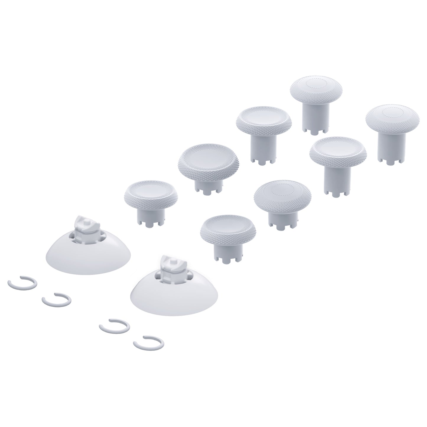 eXtremeRate ThumbsGear V3 Interchangeable Thumbsticks for Xbox Core Controller & Xbox One S/X/Elite Controller & Nintendo Switch Pro Controller - Original White