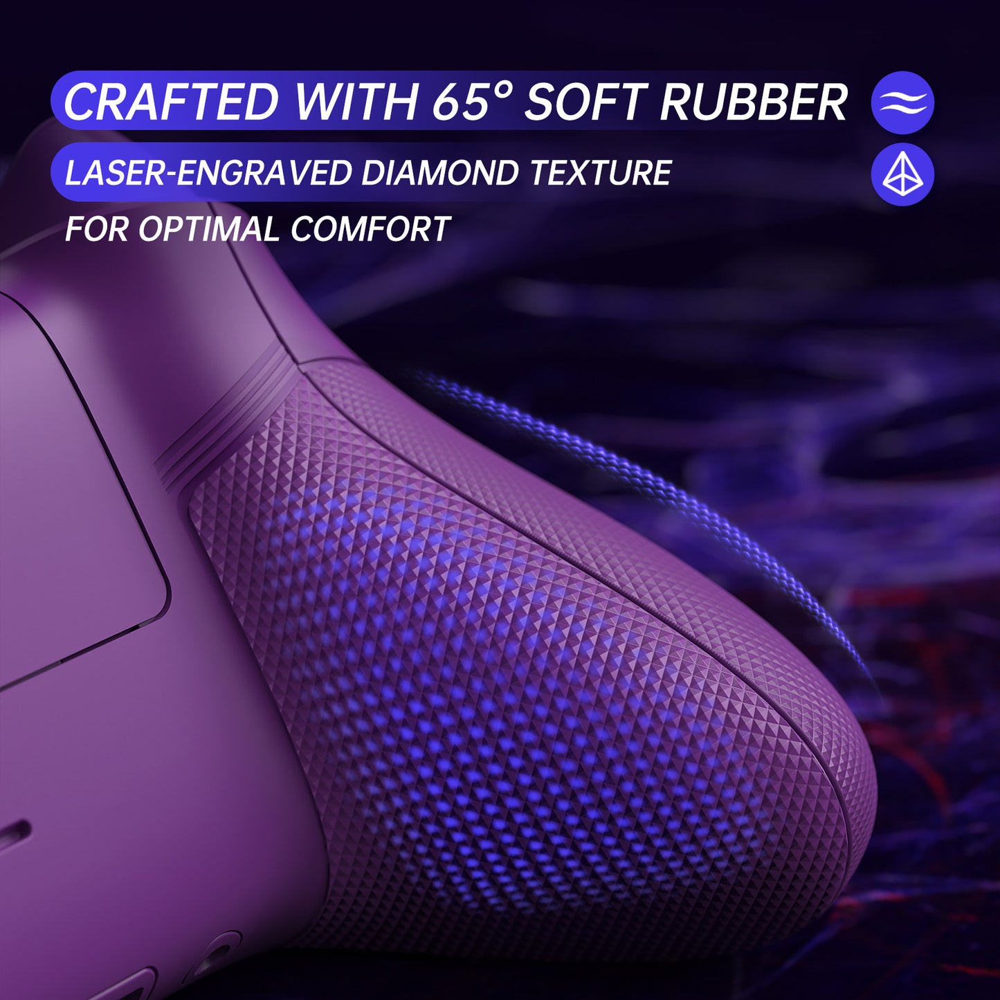 eXtremeRate ASR Version Performance Rubberized Full Set Shell Buttons with Redesigned Grip Diamond Texture Handles Backplate Case for Xbox Series X/S Controller & Xbox Core Controller - Clown HAHAHA