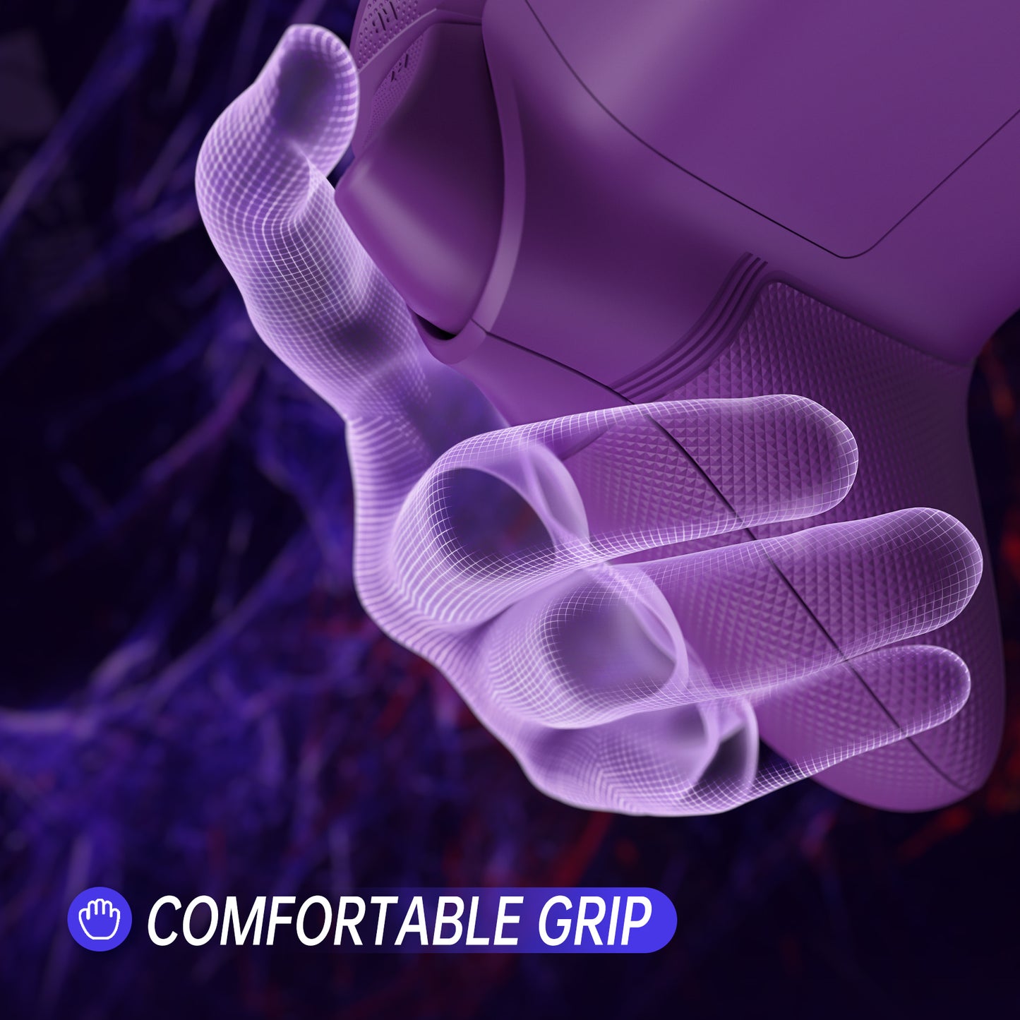 eXtremeRate ASR Version Performance Rubberized Full Set Shell Buttons with Redesigned Grip Diamond Texture Handles Backplate Case for Xbox Series X/S Controller & Xbox Core Controller - Clown HAHAHA