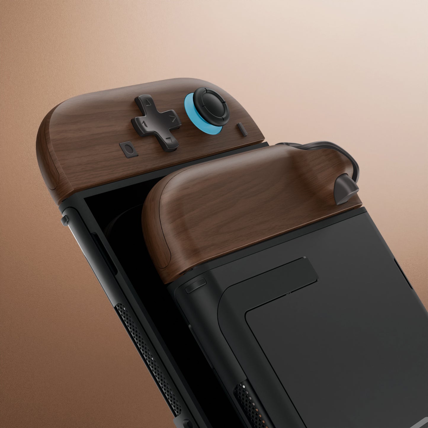 eXtremeRate D-Pad Version Replacement Full Set Shell Case with Buttons for Joycon 2 of Nintendo Switch 2 - Deluxe Version - Wood Grain