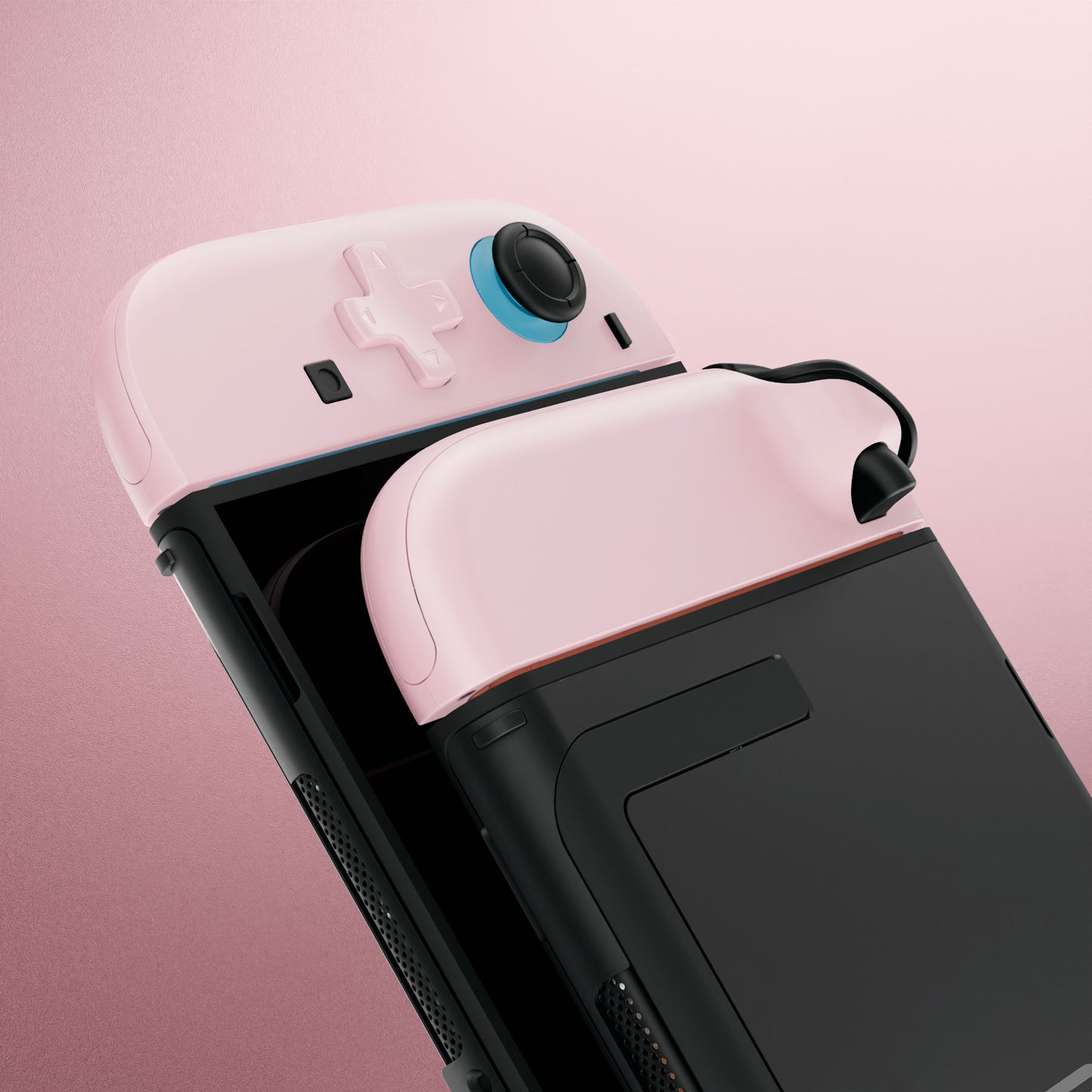 eXtremeRate D-Pad Version Replacement Full Set Shell Case with Buttons for Joycon 2 of Nintendo Switch 2 - Essence Version - Cherry Blossoms Pink