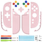 eXtremeRate D-Pad Version Replacement Full Set Shell Case with Buttons for Joycon 2 of Nintendo Switch 2 - Essence Version - Cherry Blossoms Pink
