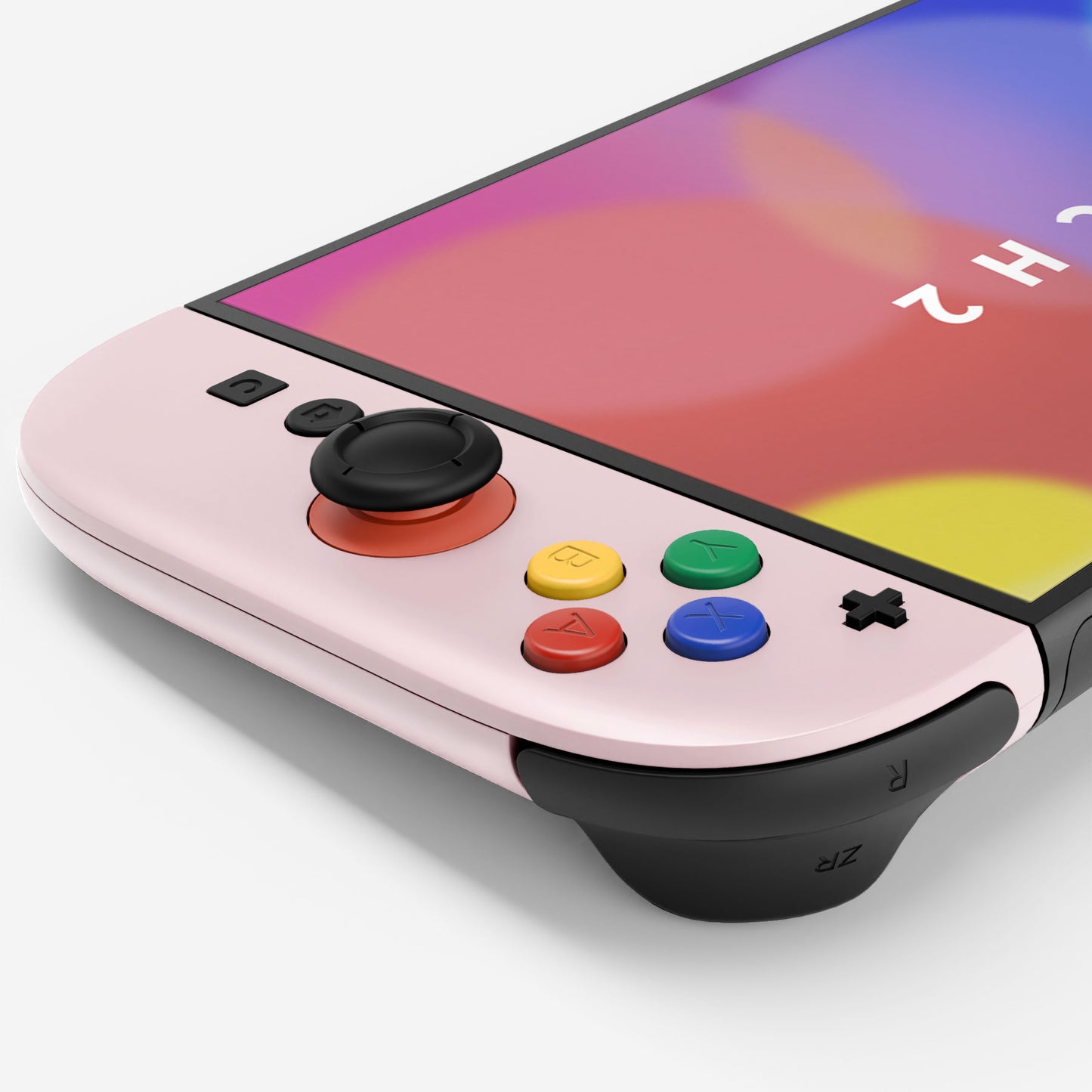 eXtremeRate D-Pad Version Replacement Full Set Shell Case with Buttons for Joycon 2 of Nintendo Switch 2 - Essence Version - Cherry Blossoms Pink