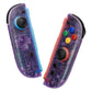 eXtremeRate D-Pad Version Replacement Full Set Shell Case with Buttons for Joycon 2 of Nintendo Switch 2 - Essence Version - Clear Atomic Purple