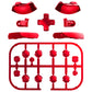 eXtremeRate DIY Replacement Full Set Buttons for Nintendo Switch 2 - Chrome Red