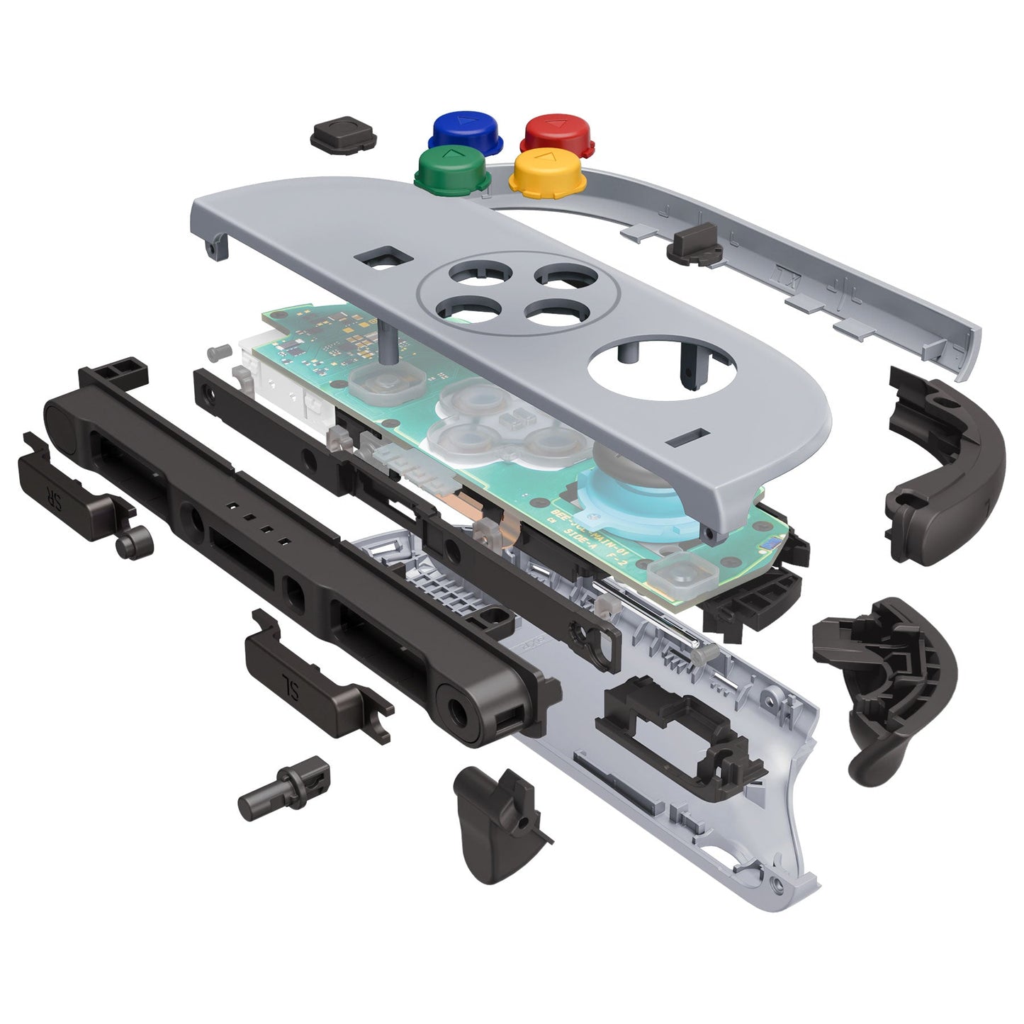 eXtremeRate DIY Replacement Full Set Shell Case with Buttons for Joycon 2 of Nintendo Switch 2 - Deluxe Version - SFC SNES Classic EU Style eXtremeRate