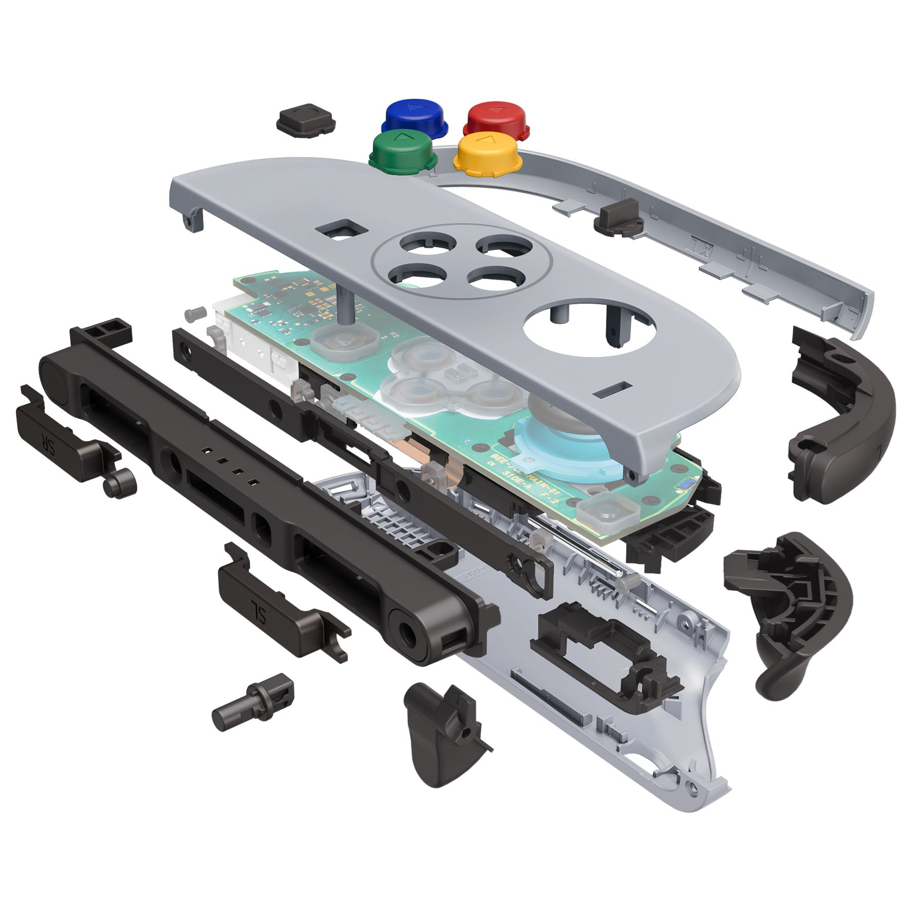 eXtremeRate DIY Replacement Full Set Shell Case with Buttons for Joycon 2 of Nintendo Switch 2 - Deluxe Version - SFC SNES Classic EU Style eXtremeRate