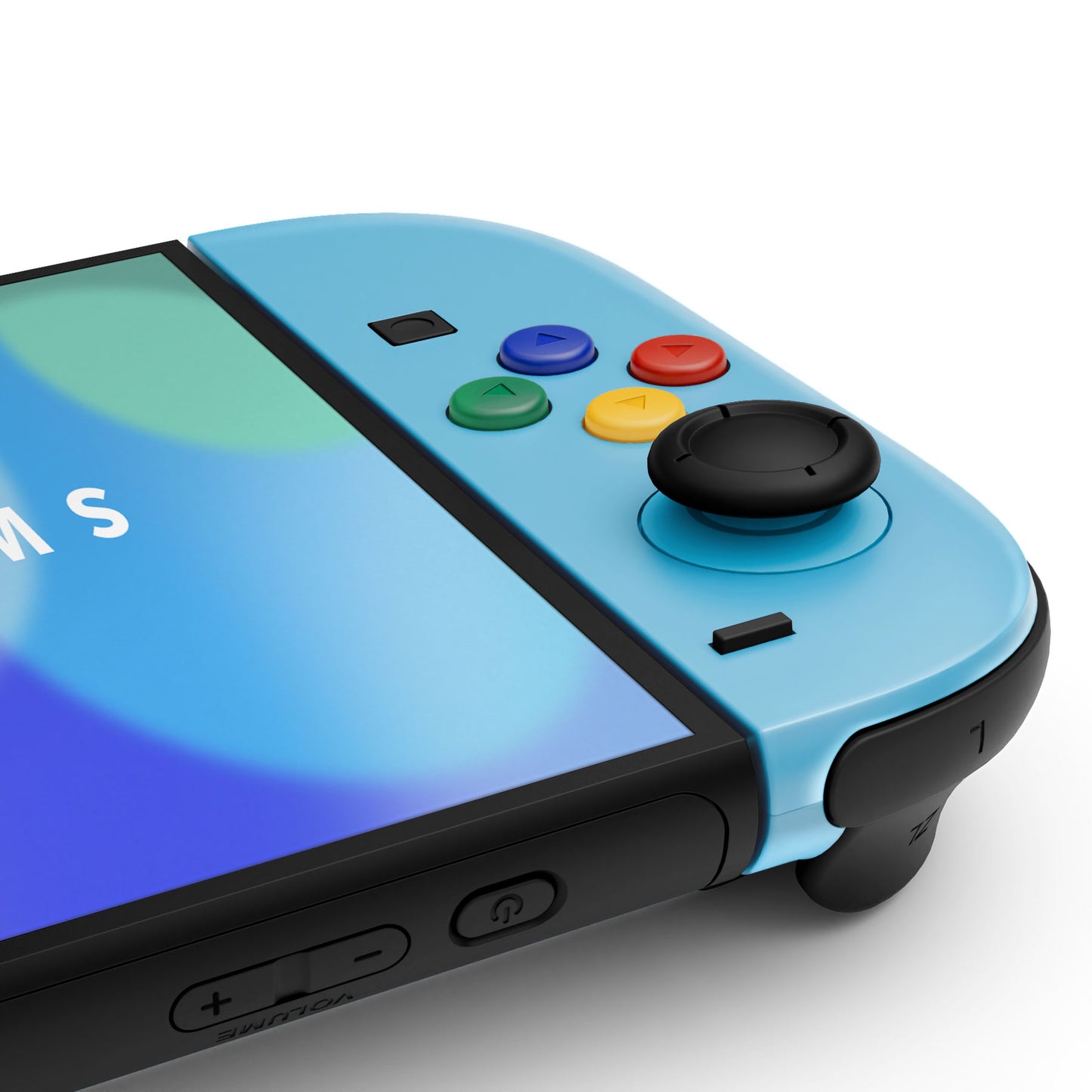 eXtremeRate DIY Replacement Full Set Shell Case with Buttons for Joycon 2 of Nintendo Switch 2 - Essence Version - Blue & Orange