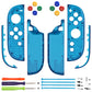 eXtremeRate DIY Replacement Full Set Shell Case with Buttons for Joycon 2 of Nintendo Switch 2 - Essence Version - Clear Blue