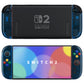 eXtremeRate DIY Replacement Full Set Shell Case with Buttons for Joycon 2 of Nintendo Switch 2 - Essence Version - Clear Blue