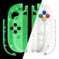 eXtremeRate DIY Replacement Full Set Shell Case with Buttons for Joycon 2 of Nintendo Switch 2 - Essence Version - Glow in Dark - Green