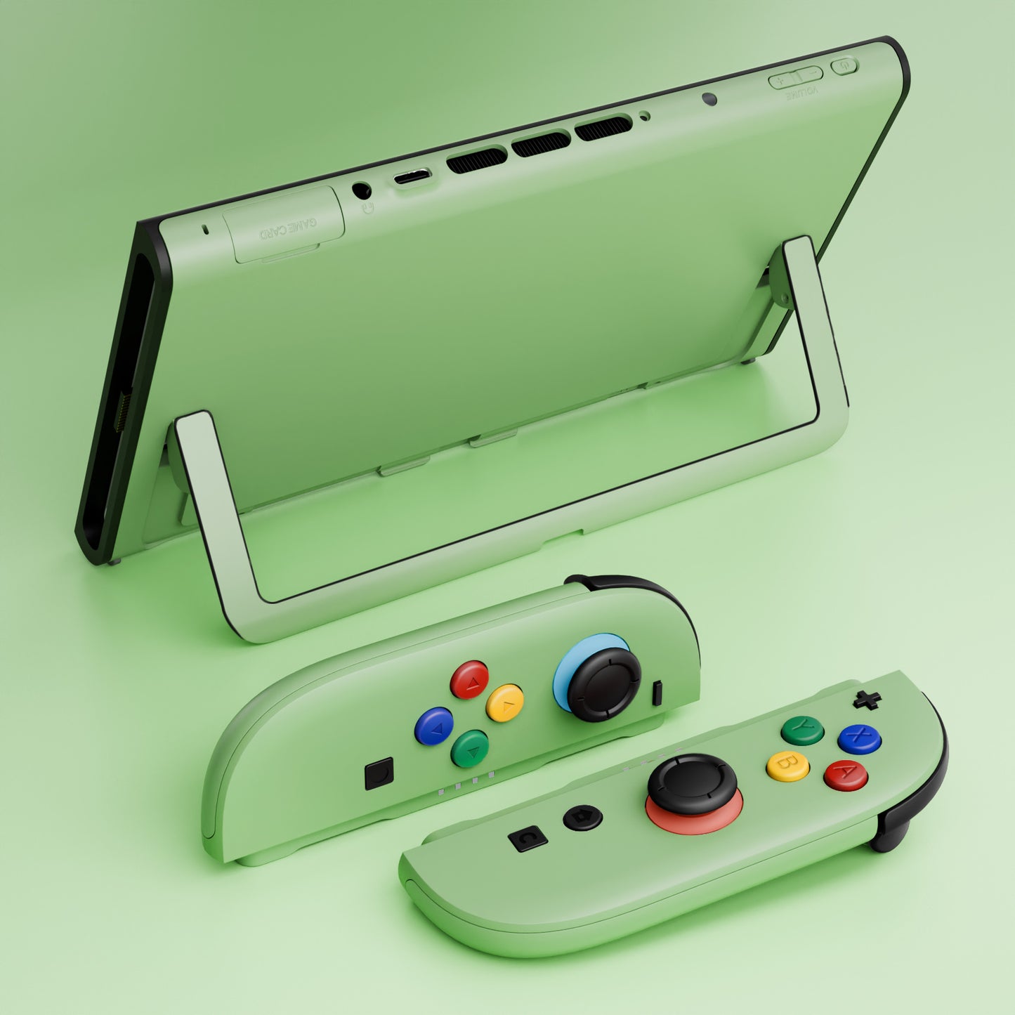 eXtremeRate DIY Replacement Full Set Shells with Buttons for Nintendo Switch 2 - Deluxe Version - Matcha Green