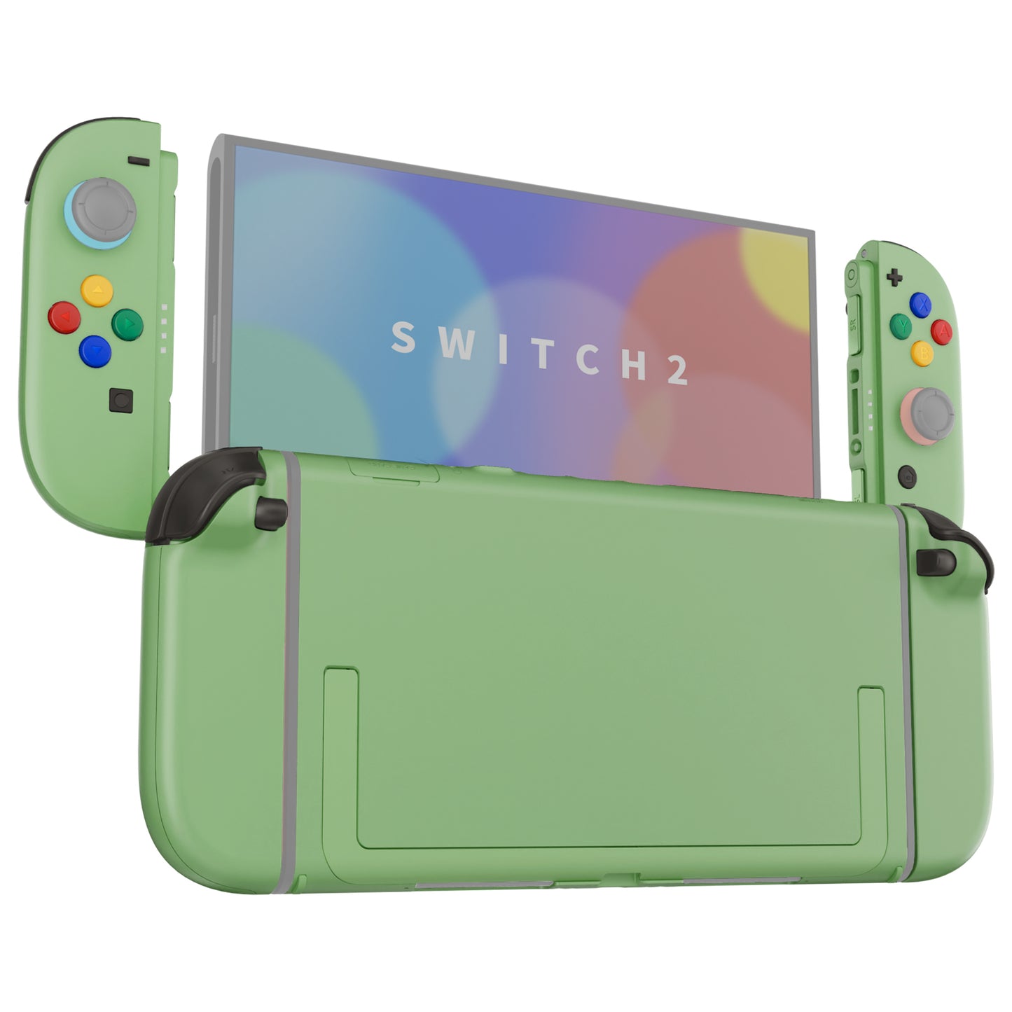 eXtremeRate DIY Replacement Full Set Shells with Buttons for Nintendo Switch 2 - Deluxe Version - Matcha Green