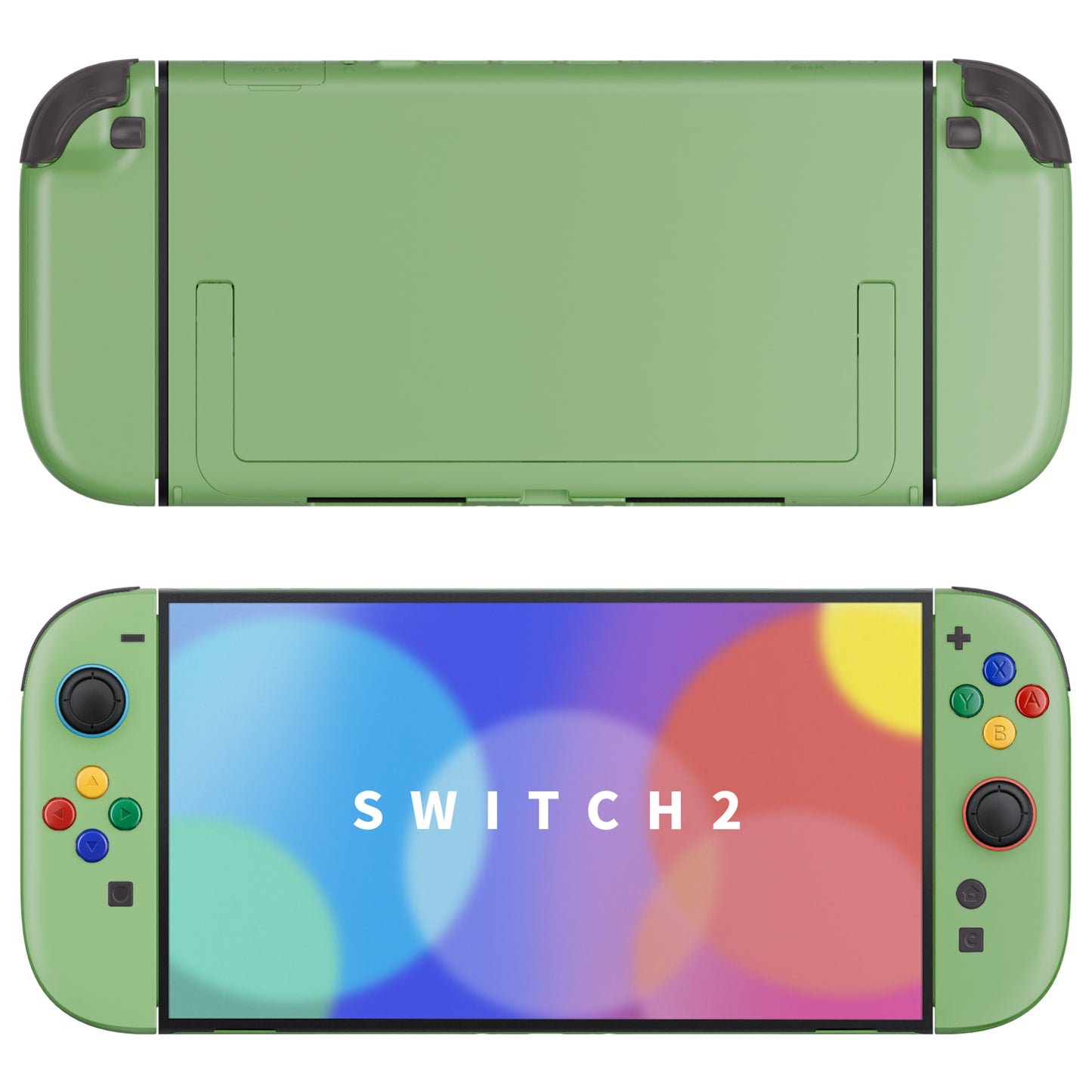 eXtremeRate DIY Replacement Full Set Shells with Buttons for Nintendo Switch 2 - Deluxe Version - Matcha Green