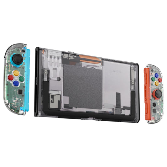 eXtremeRate DIY Replacement Full Set Shells with Buttons for Nintendo Switch 2 - Essence Version - Clear
