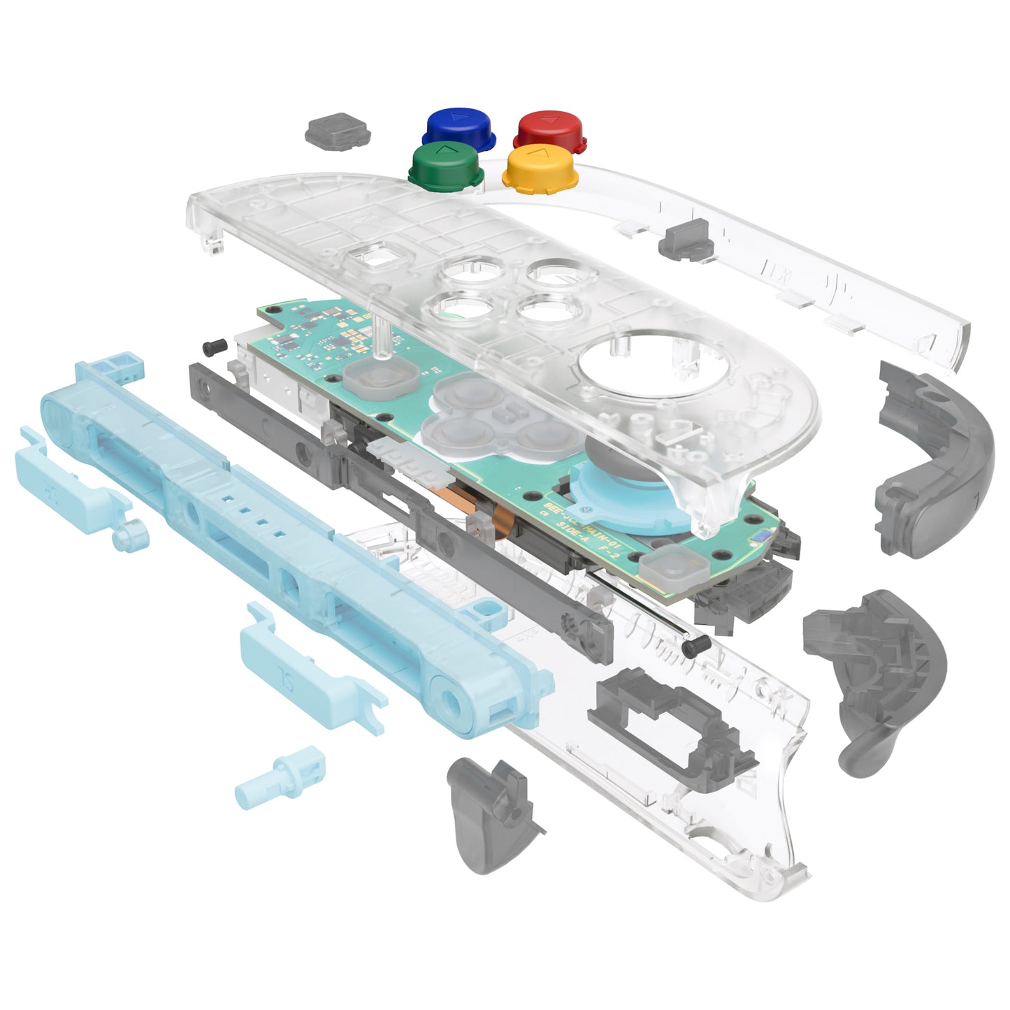 eXtremeRate DIY Replacement Full Set Shells with Buttons for Nintendo Switch 2 - Essence Version - Glow in Dark - Green