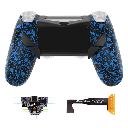 eXtremeRate Dawn Type-C Version Remap Kit for PS4 Slim Pro Controller JDM-040/050/055 - Textured Blue