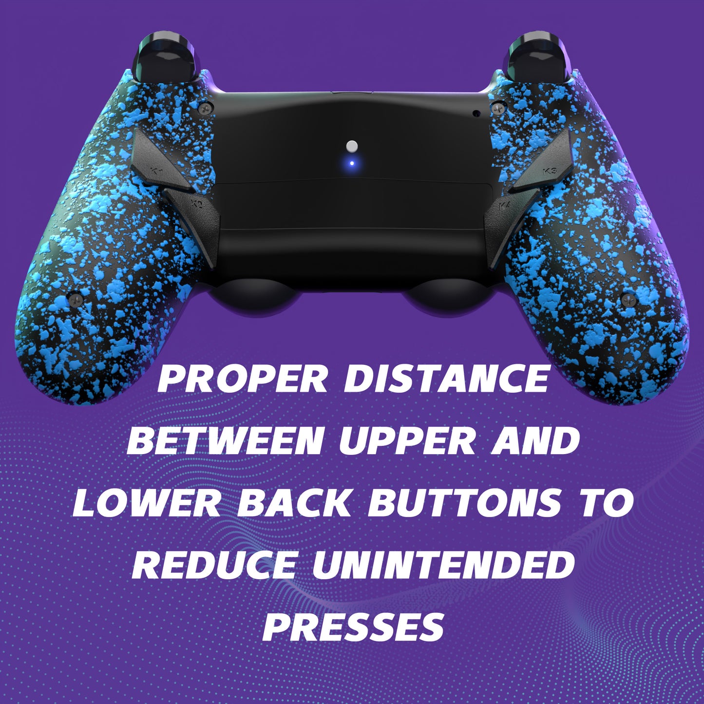 eXtremeRate Dawn Type-C Version Remap Kit for PS4 Slim Pro Controller JDM-040/050/055 - Textured Blue
