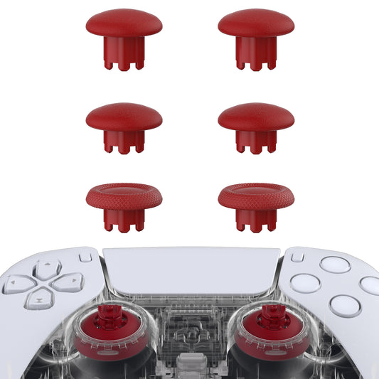 EDGE Sticks Replacement Interchangeable Thumbsticks for PS5 & PS4 All Model Controllers - Carmine Red eXtremeRate