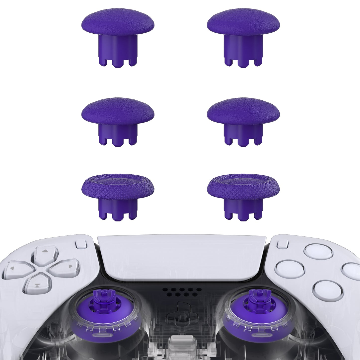 EDGE Sticks Replacement Interchangeable Thumbsticks for PS5 & PS4 All Model Controllers - Purple eXtremeRate