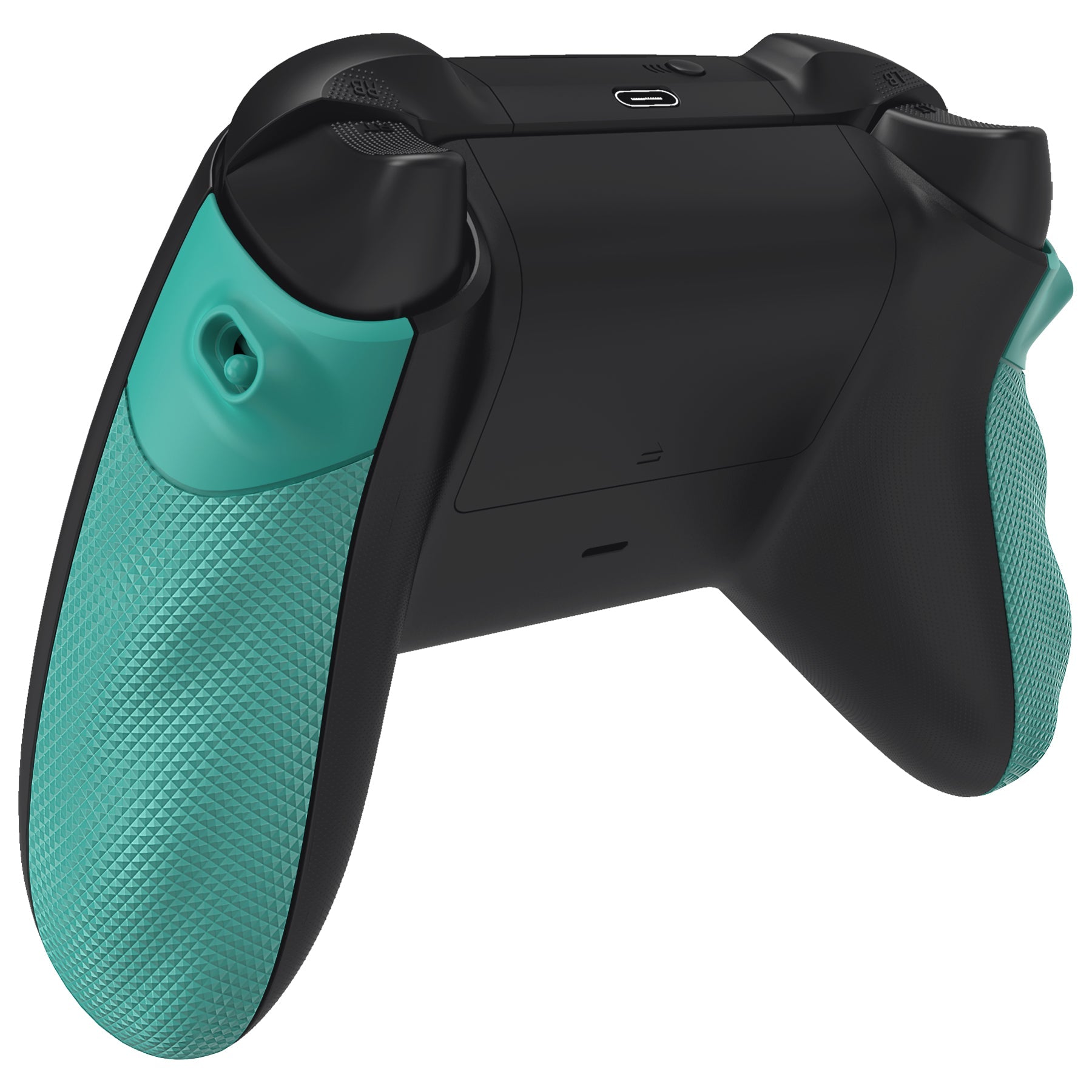 eXtremeRate FLEXOR Rubberized Side Rails Grips Trigger Stop Kit for Xbox Series X/S Controller & Xbox Core Controller - Teal Green eXtremeRate