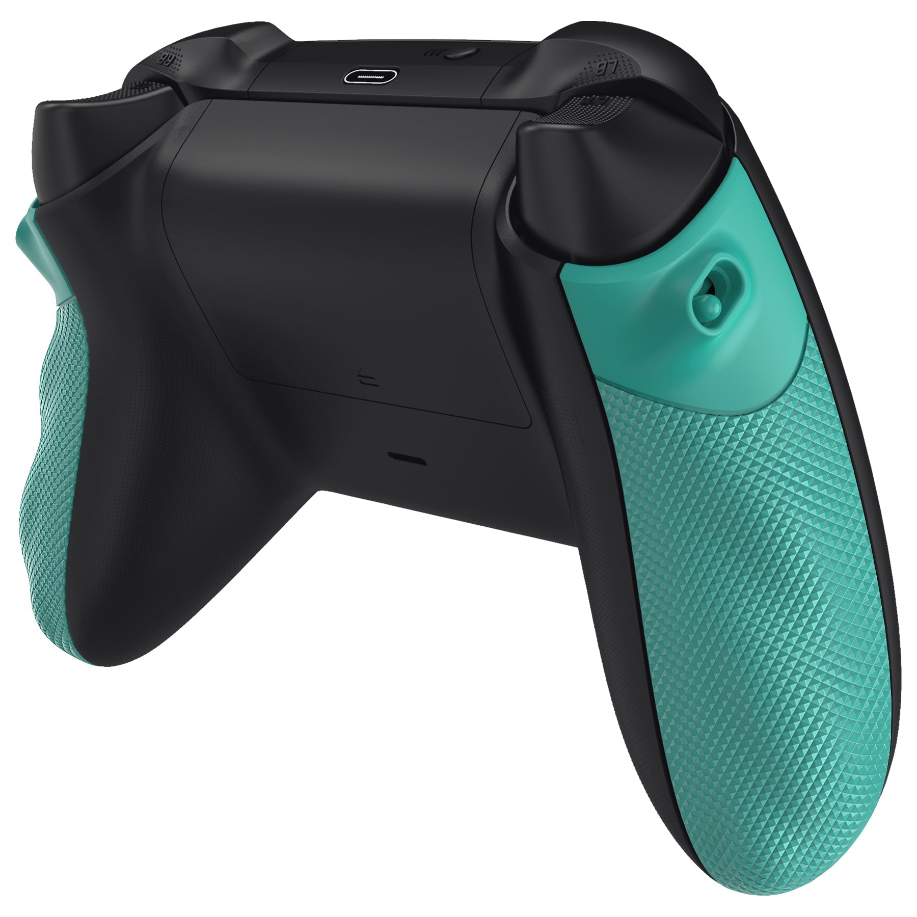 eXtremeRate FLEXOR Rubberized Side Rails Grips Trigger Stop Kit for Xbox Series X/S Controller & Xbox Core Controller - Teal Green eXtremeRate