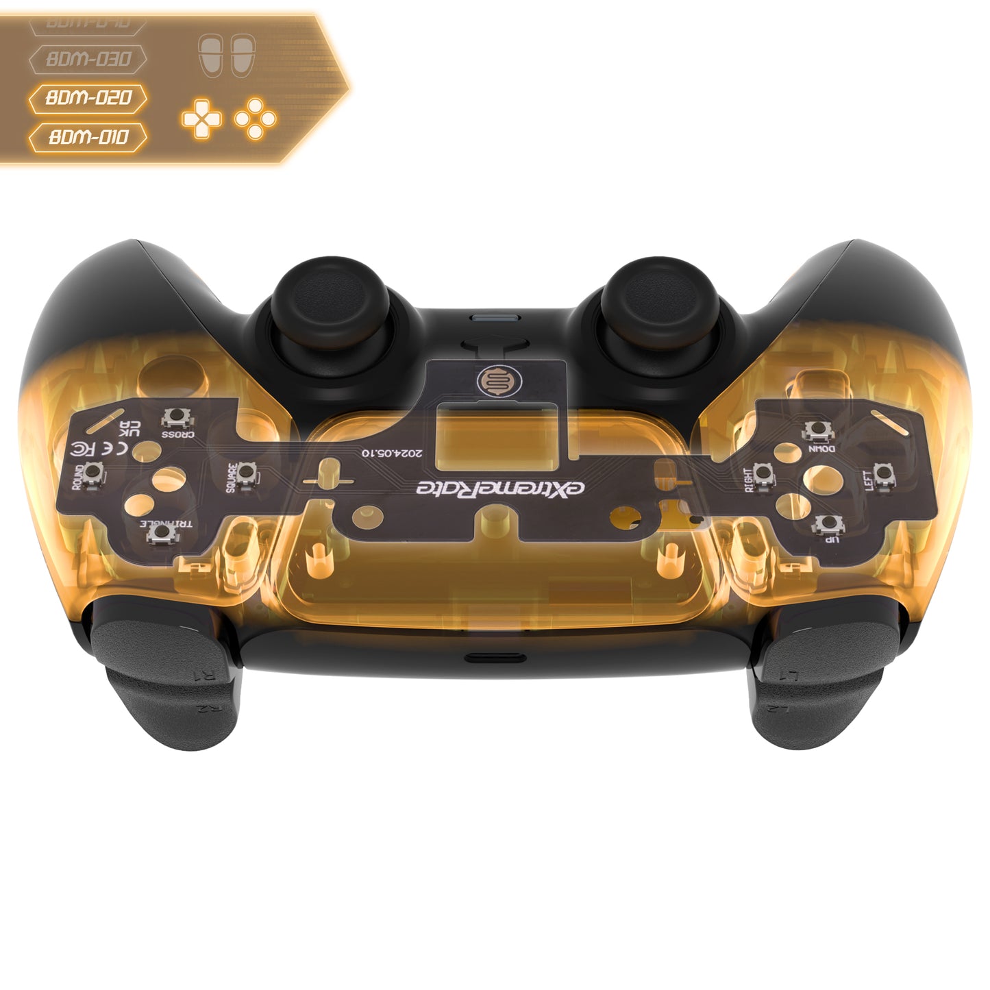 eXtremeRate Face Clicky Kit V3 for PS5 Controller BDM-010 & BDM-020, Custom Hard Silicone Tactile Switch Dpad Action Buttons for PS5 Controller