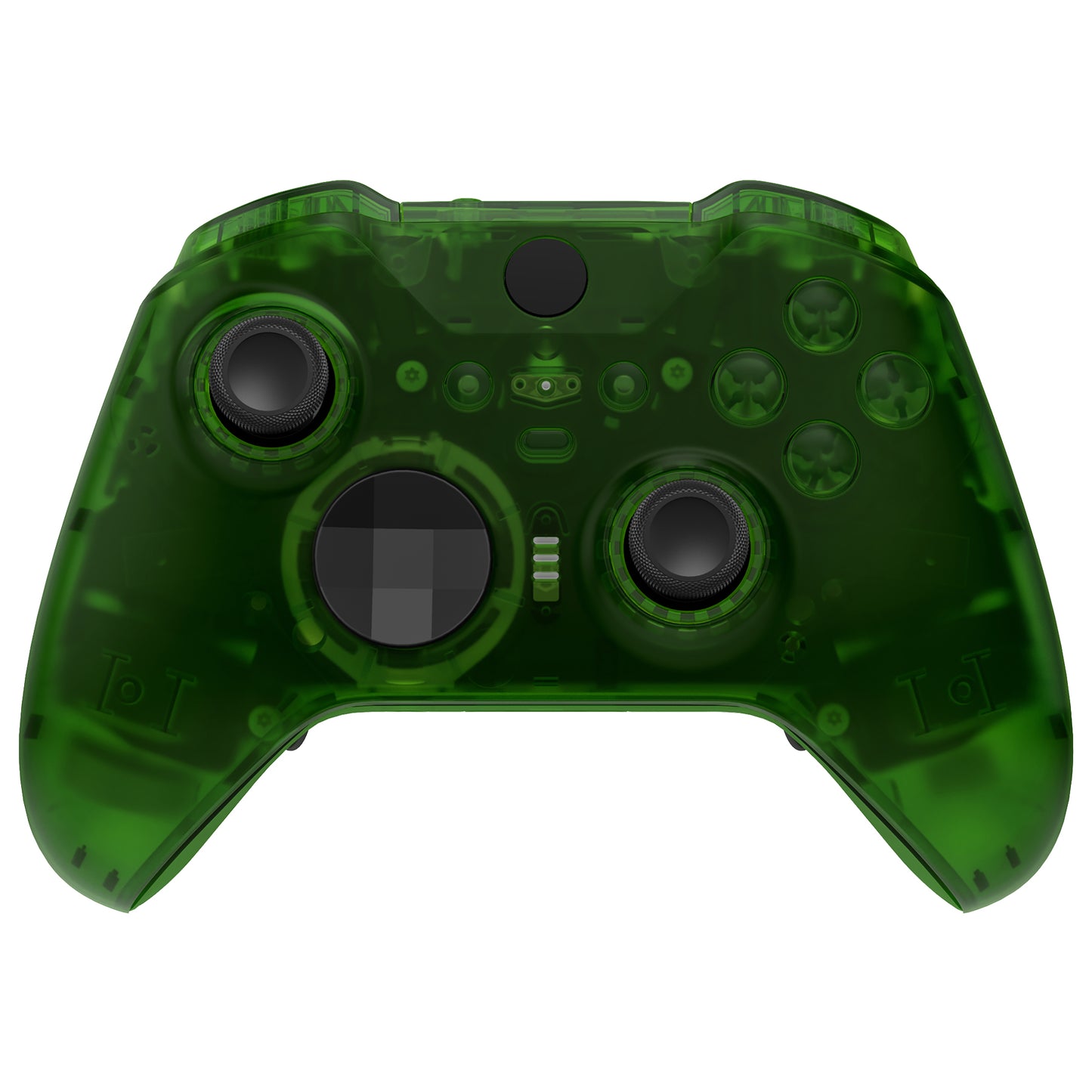 eXtremeRate Full Set Shell with Buttons for Xbox One Elite Series 2 & Elite 2 Core Controller (Model 1797) - Clear Green