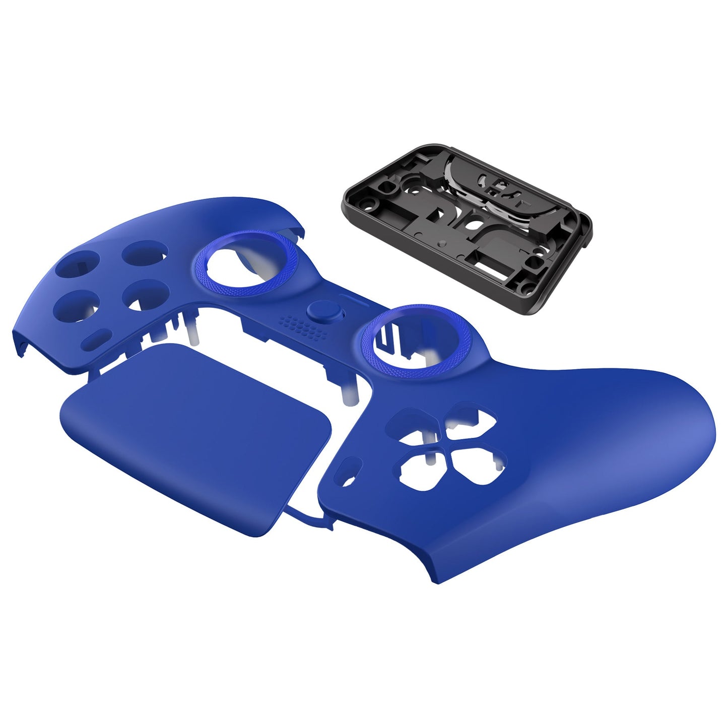 eXtremeRate LUNA Redesigned Replacement Front Shell with Touchpad Compatible with PS5 Controller BDM-010/020/030/040/050 - Blue eXtremeRate