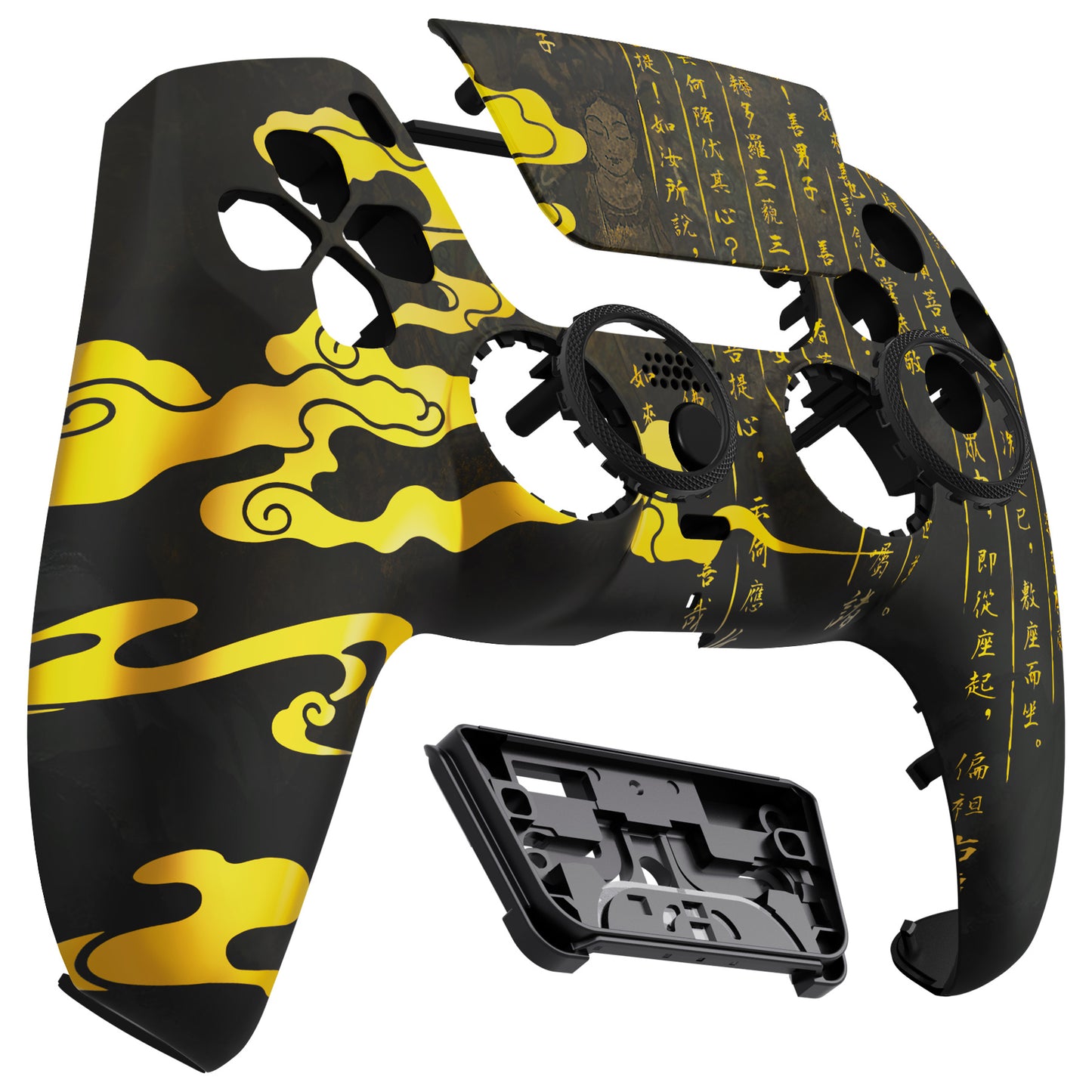 eXtremeRate LUNA Redesigned Replacement Front Shell with Touchpad Compatible with PS5 Controller BDM-010/020/030/040/050 - Eastern Myth