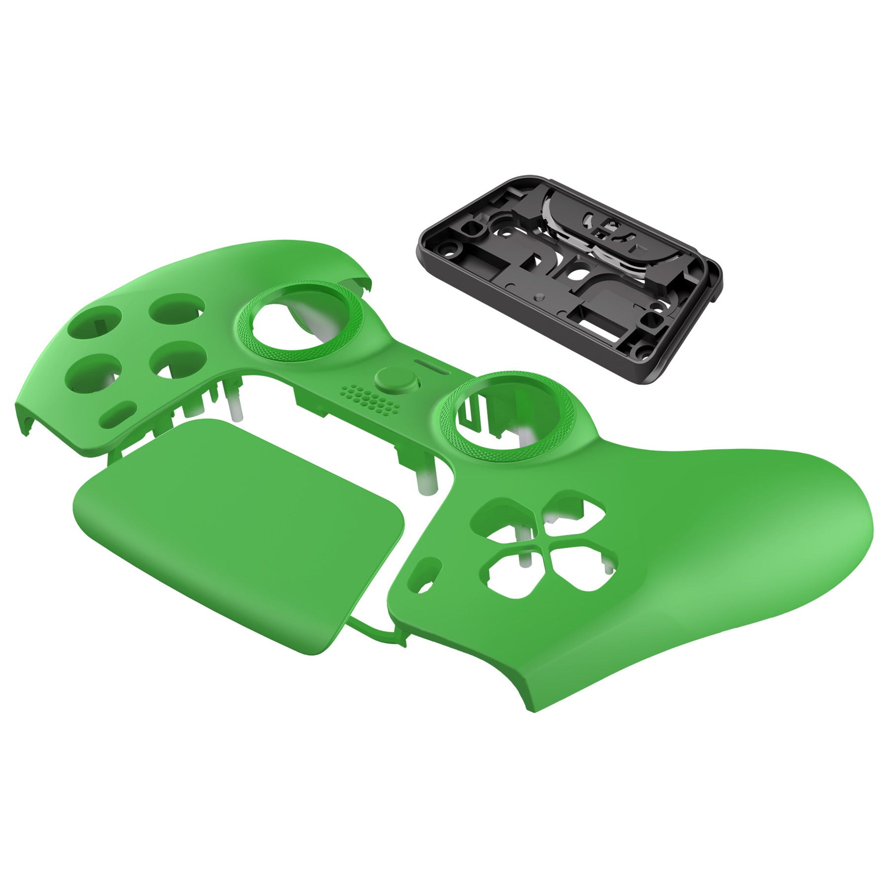 eXtremeRate LUNA Redesigned Replacement Front Shell with Touchpad Compatible with PS5 Controller BDM-010/020/030/040/050 - Green eXtremeRate