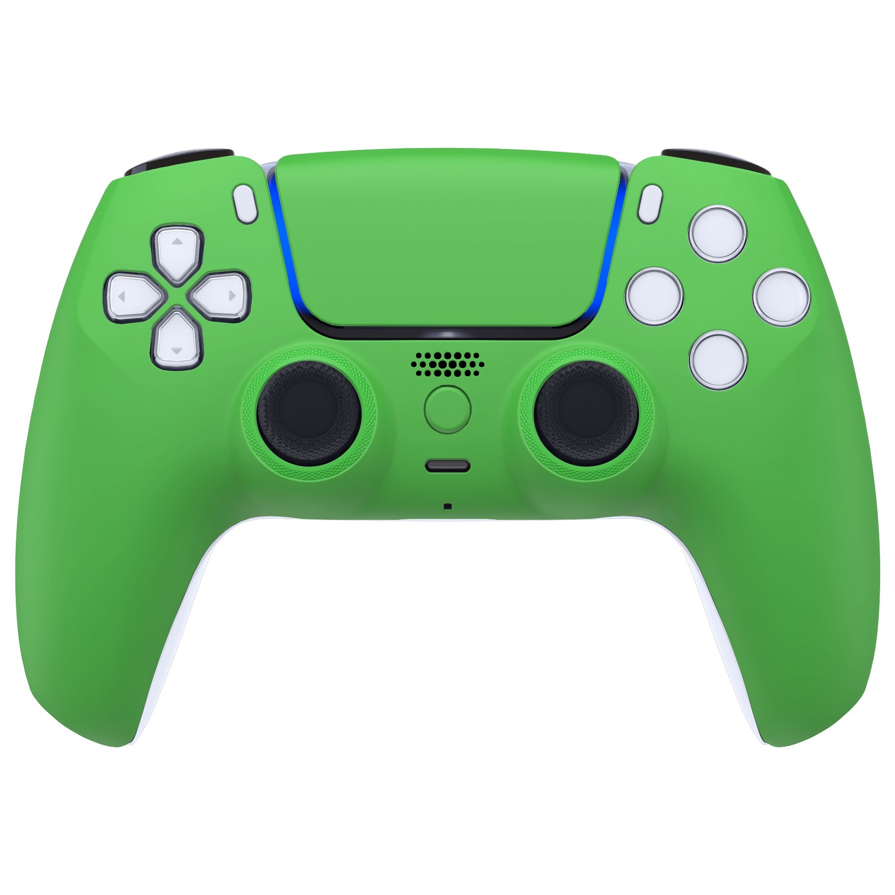 eXtremeRate LUNA Redesigned Replacement Front Shell with Touchpad Compatible with PS5 Controller BDM-010/020/030/040/050 - Green eXtremeRate
