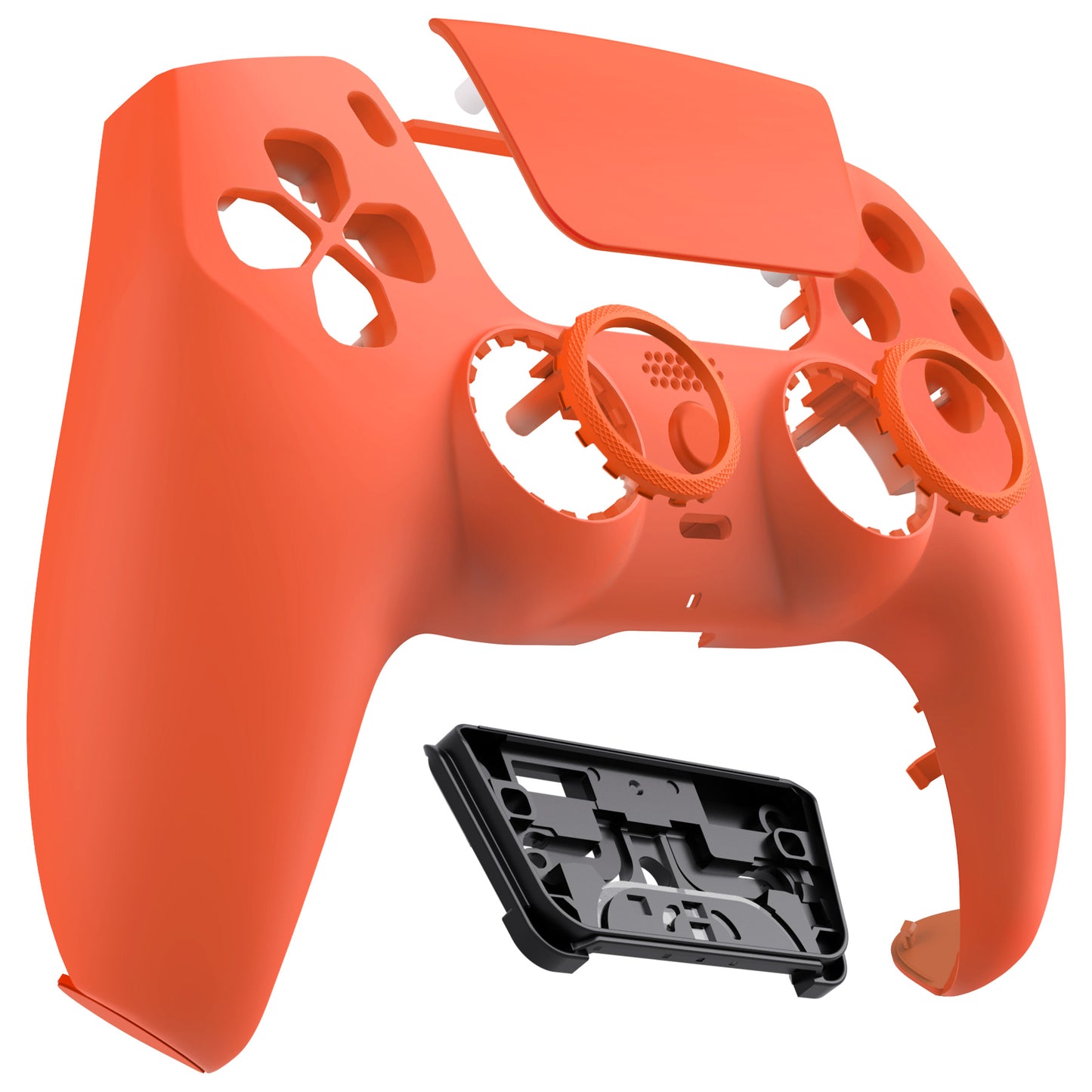 eXtremeRate LUNA Redesigned Replacement Front Shell with Touchpad Compatible with PS5 Controller BDM-010/020/030/040/050 - Orange