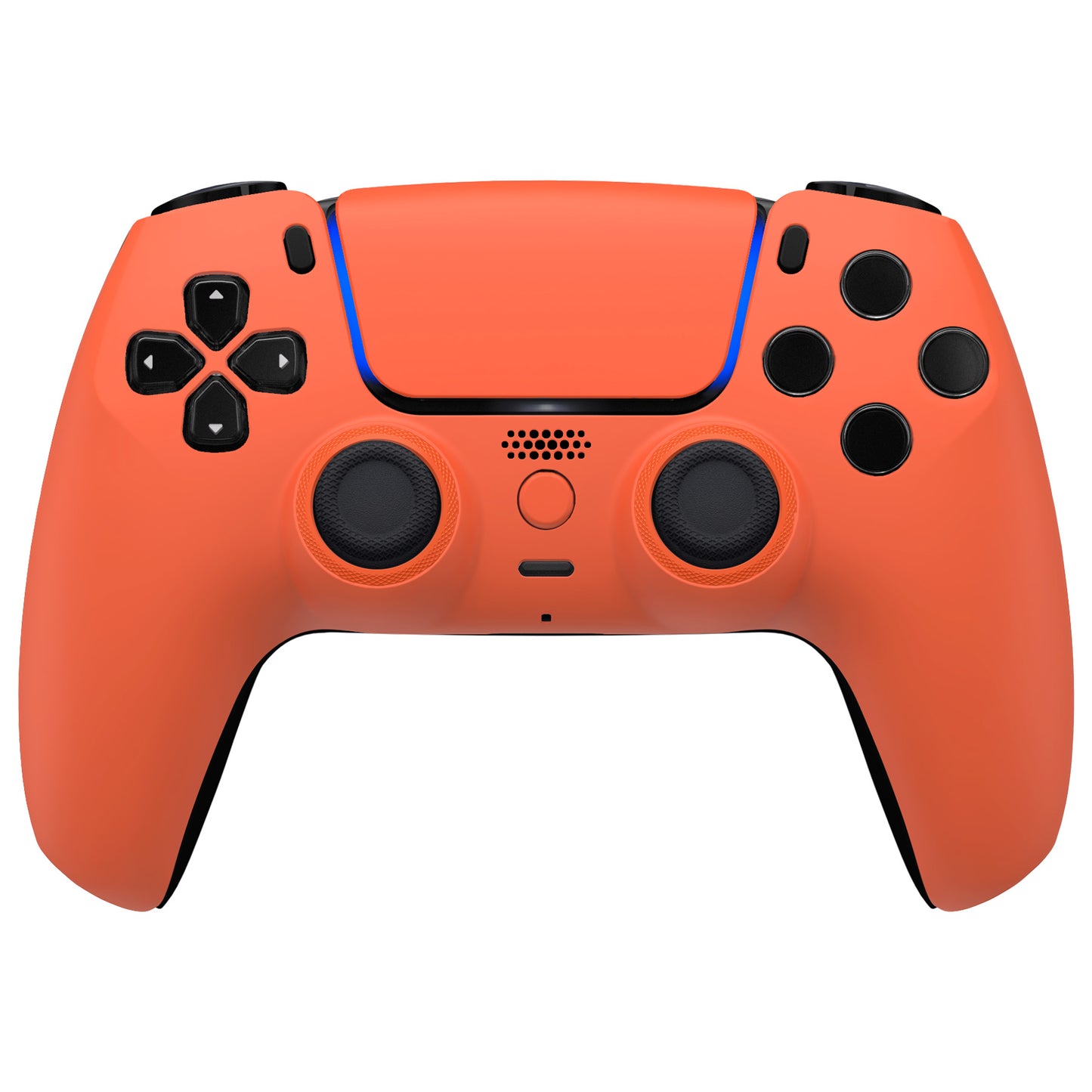 eXtremeRate LUNA Redesigned Replacement Front Shell with Touchpad Compatible with PS5 Controller BDM-010/020/030/040/050 - Orange