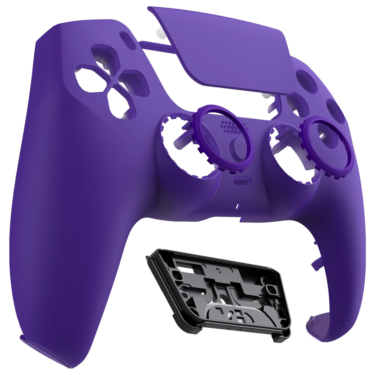 eXtremeRate LUNA Redesigned Replacement Front Shell with Touchpad Compatible with PS5 Controller BDM-010/020/030/040/050 - Purple