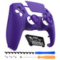 eXtremeRate LUNA Redesigned Replacement Front Shell with Touchpad Compatible with PS5 Controller BDM-010/020/030/040/050 - Purple