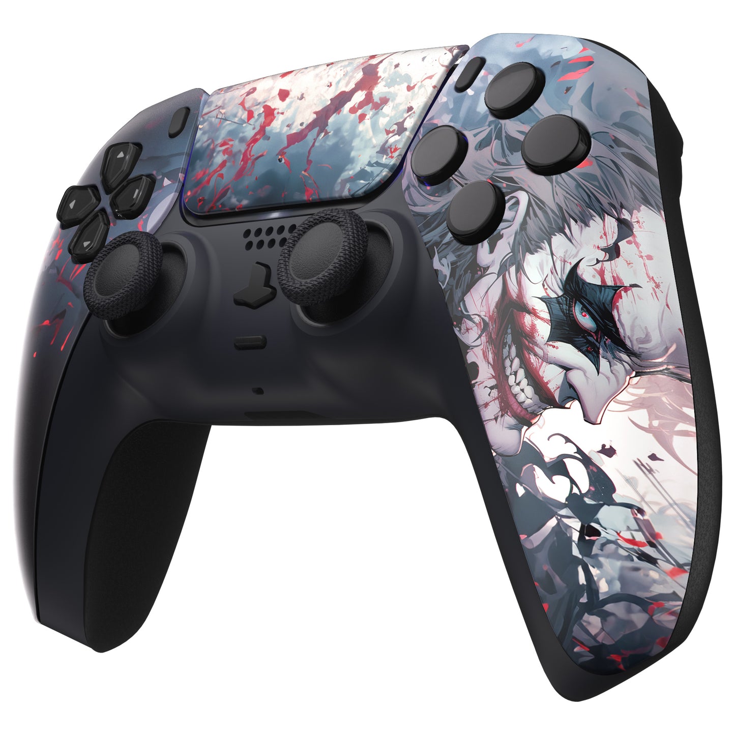 eXtremeRate Replacement Front Housing Shell with Touchpad Compatible with PS5 Controller BDM-010/020/030/040/050 - Killing Clown