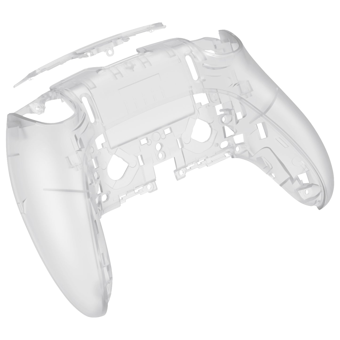eXtremeRate Replacement Back Housing Bottom Shell Compatible with PS5 Edge Controller - Glow in Dark - Green