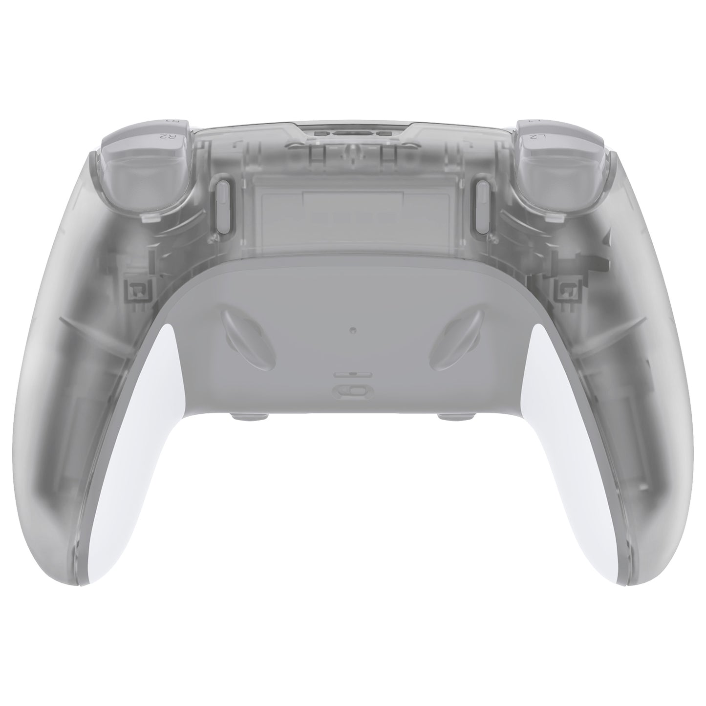 eXtremeRate Replacement Back Housing Bottom Shell Compatible with PS5 Edge Controller - Glow in Dark - Green