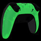 eXtremeRate Replacement Back Housing Bottom Shell Compatible with PS5 Edge Controller - Glow in Dark - Green