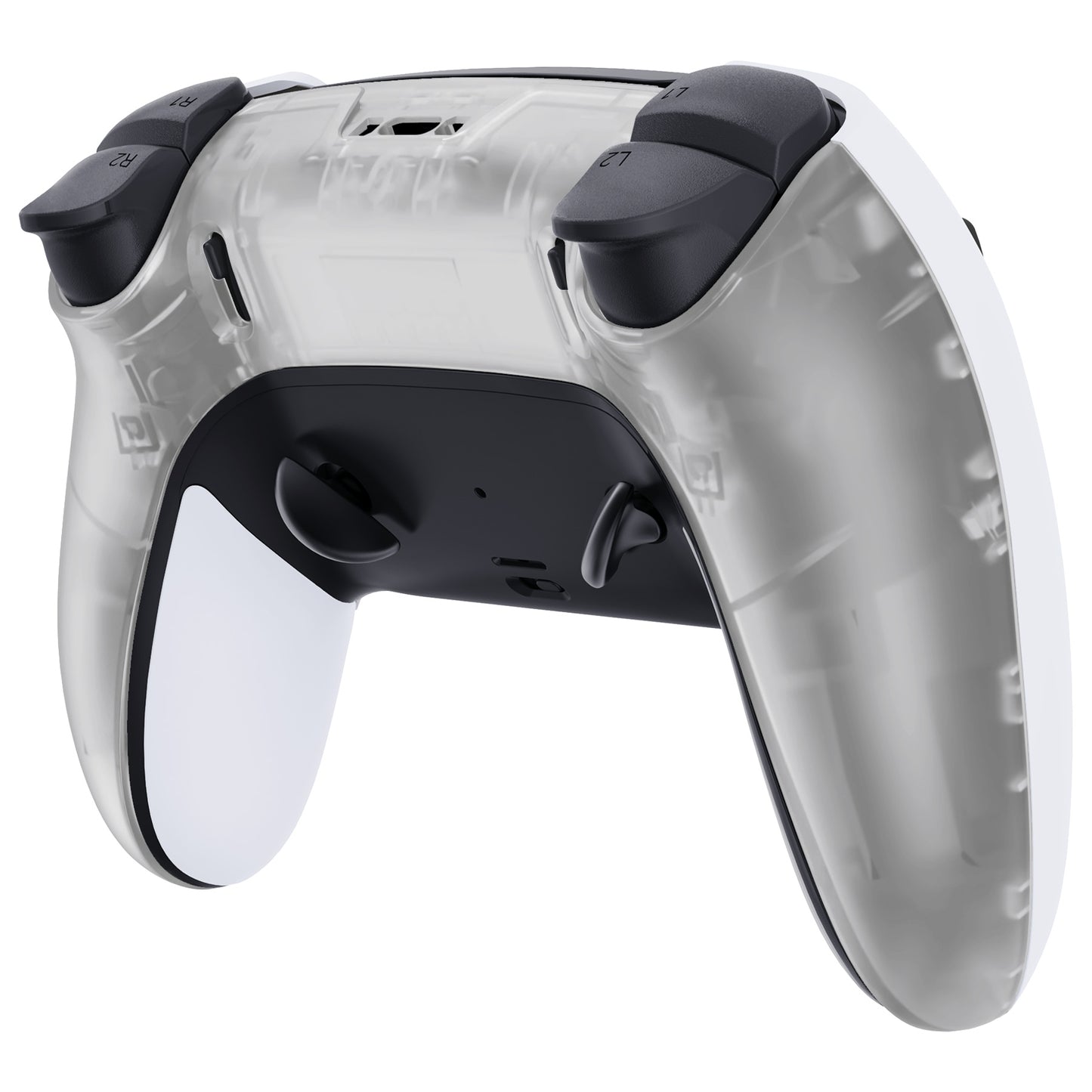 eXtremeRate Replacement Back Housing Bottom Shell Compatible with PS5 Edge Controller - Glow in Dark - Green